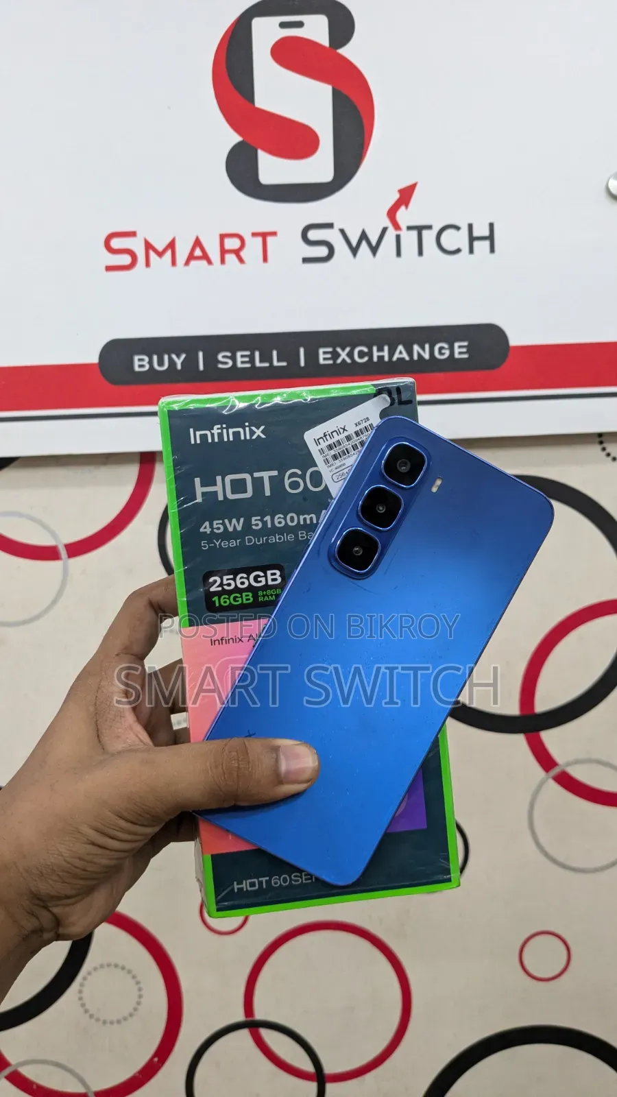 ইনফিনিক্স হট ৬০আই ২৫৬ জিবি ব্ল্যাক