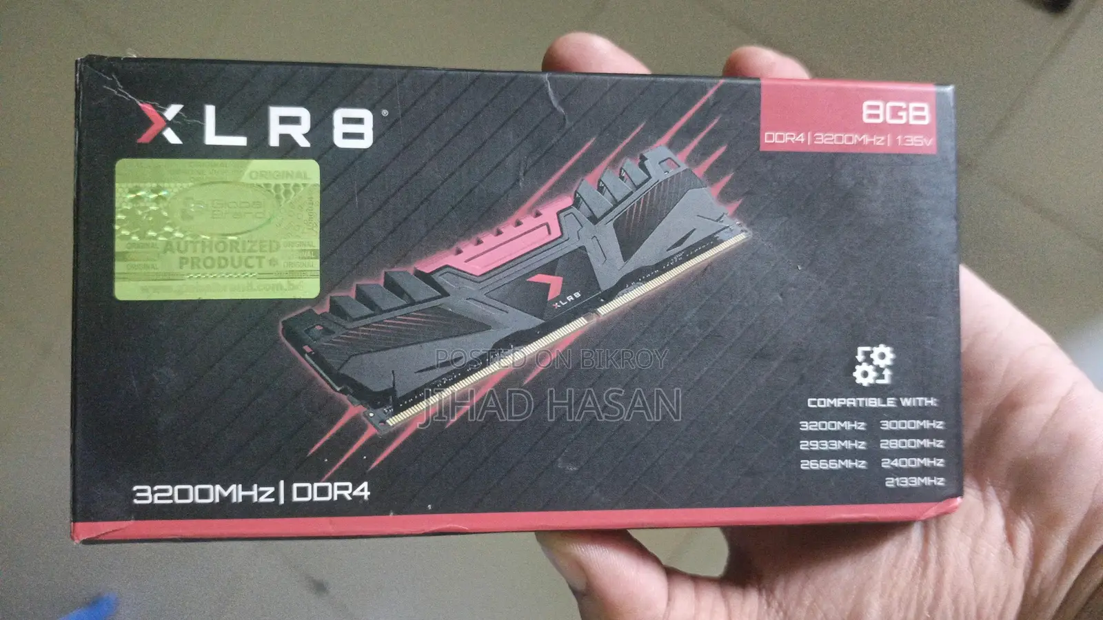 Pny Xlr8 Gaming 8GB Ddr4 3200mhz Desktop Ram