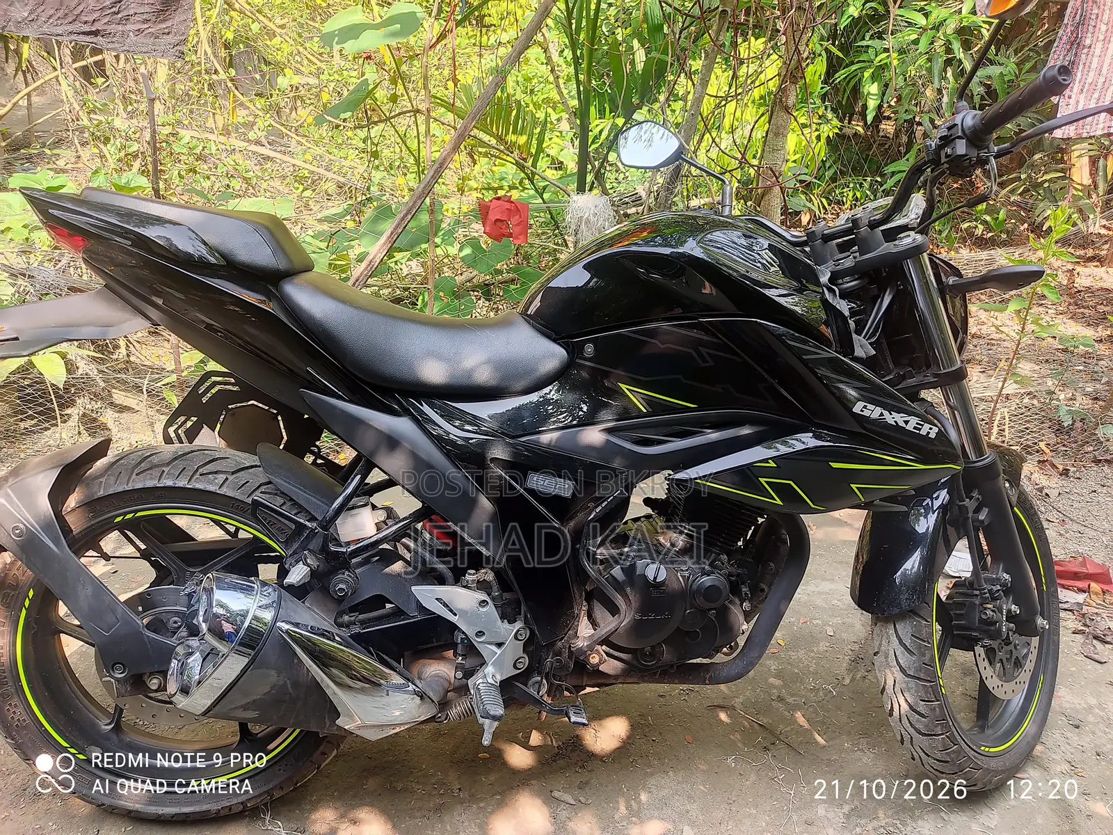 New Suzuki Gixxer 2025 Black