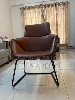 HATIL Premium Brown Leatherette Accent Chairs – Used for only 6 months