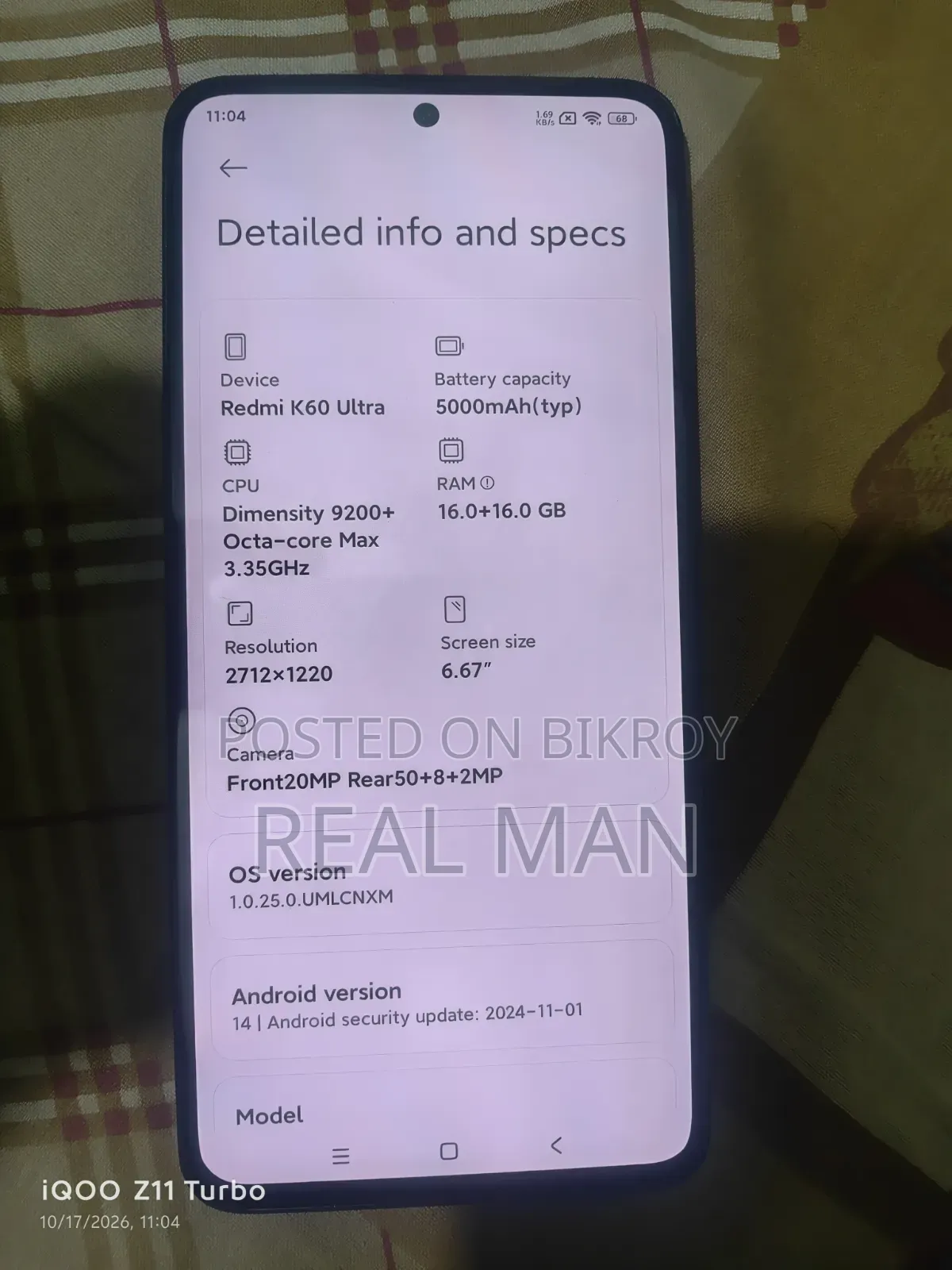 Xiaomi Redmi K60 256 GB Black