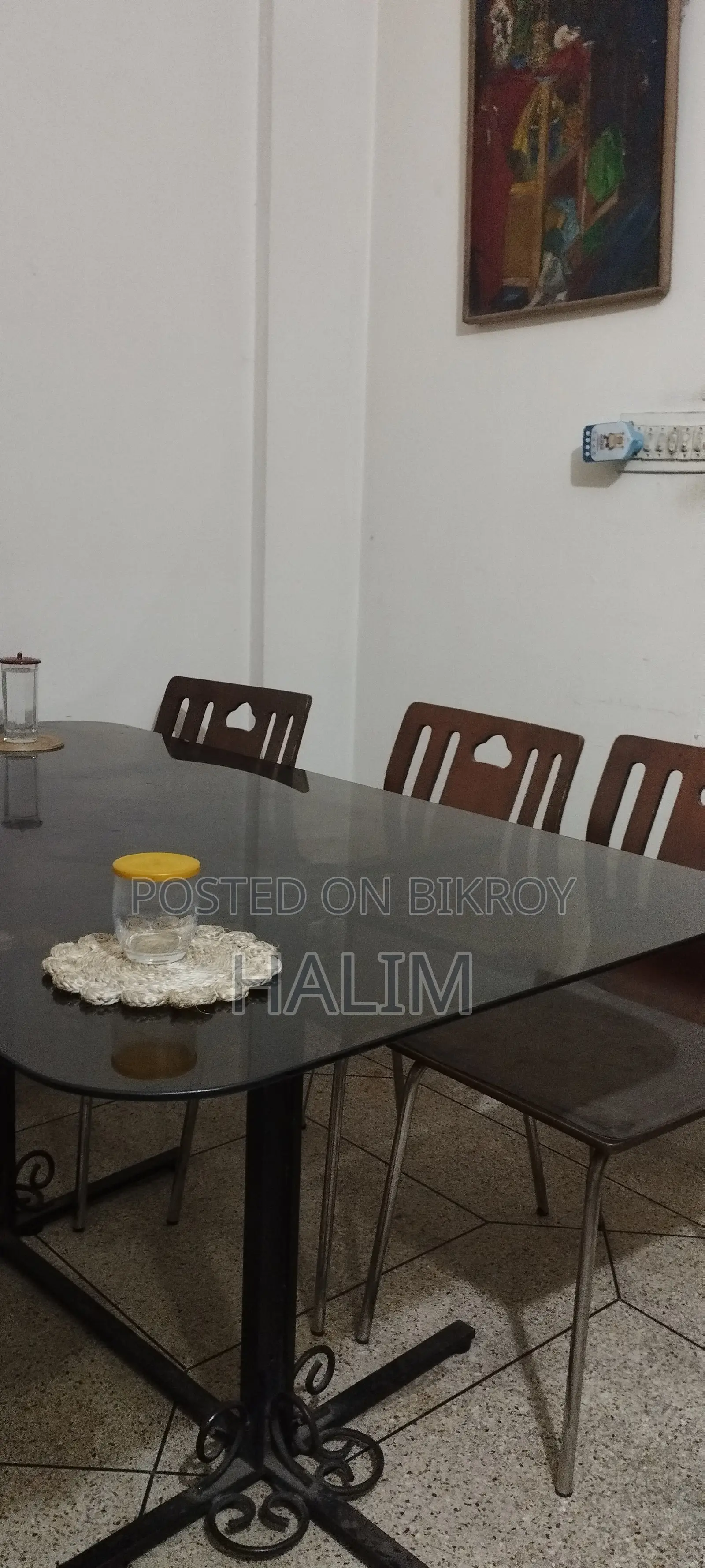 Glass Dining Table With Dinning Chairs