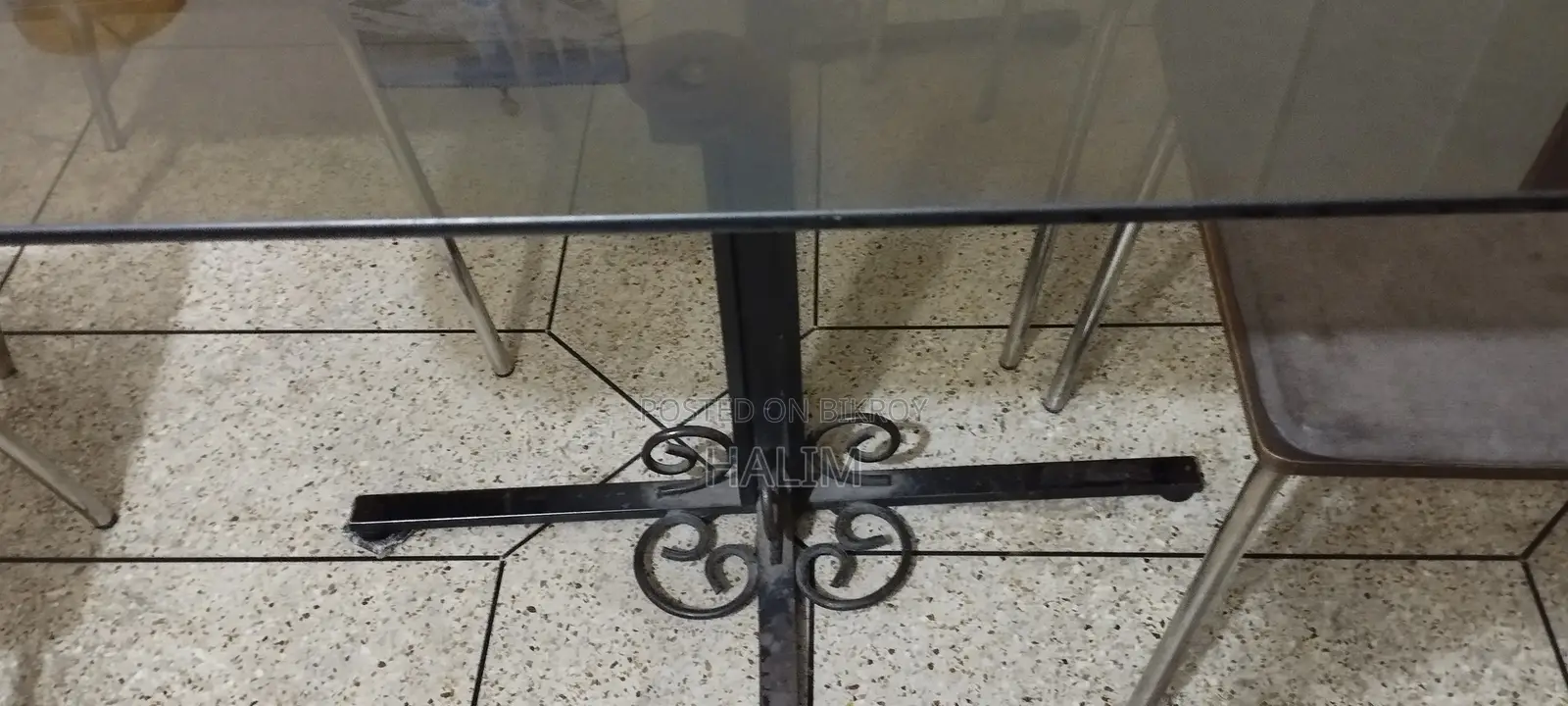 Glass Dining Table With Dinning Chairs