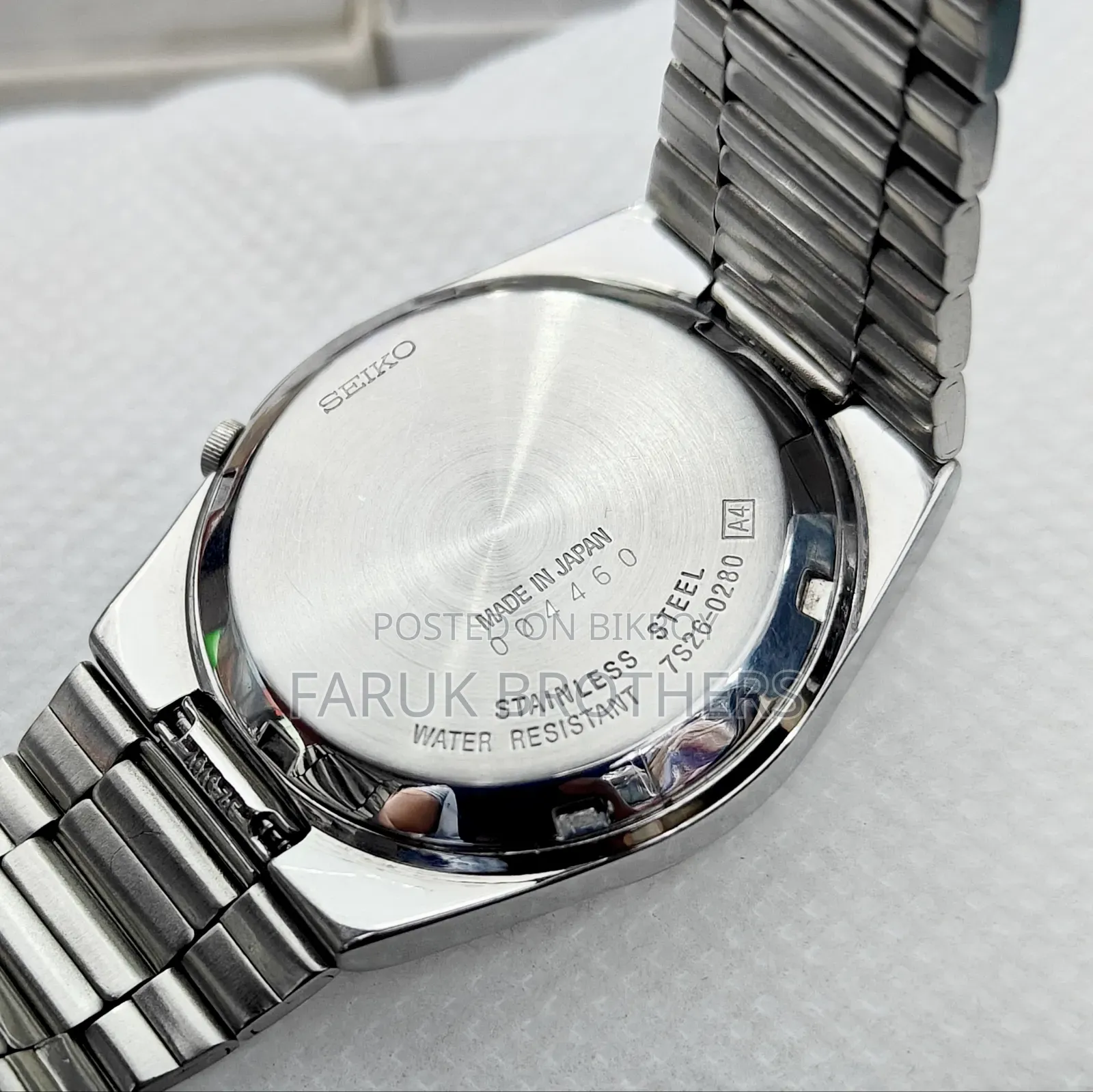 ভিন্টেজ Seiko 5 অটোমেটিক ২১ জুয়েলস হোয়াইট ডায়াল মেনস ওয়াচ জাপান