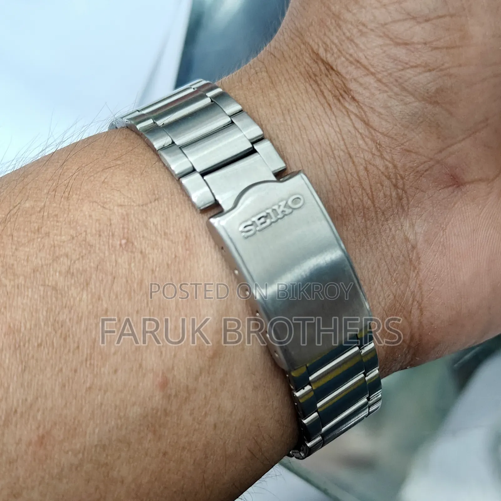 ভিন্টেজ Seiko 5 অটোমেটিক ২১ জুয়েলস হোয়াইট ডায়াল মেনস ওয়াচ জাপান