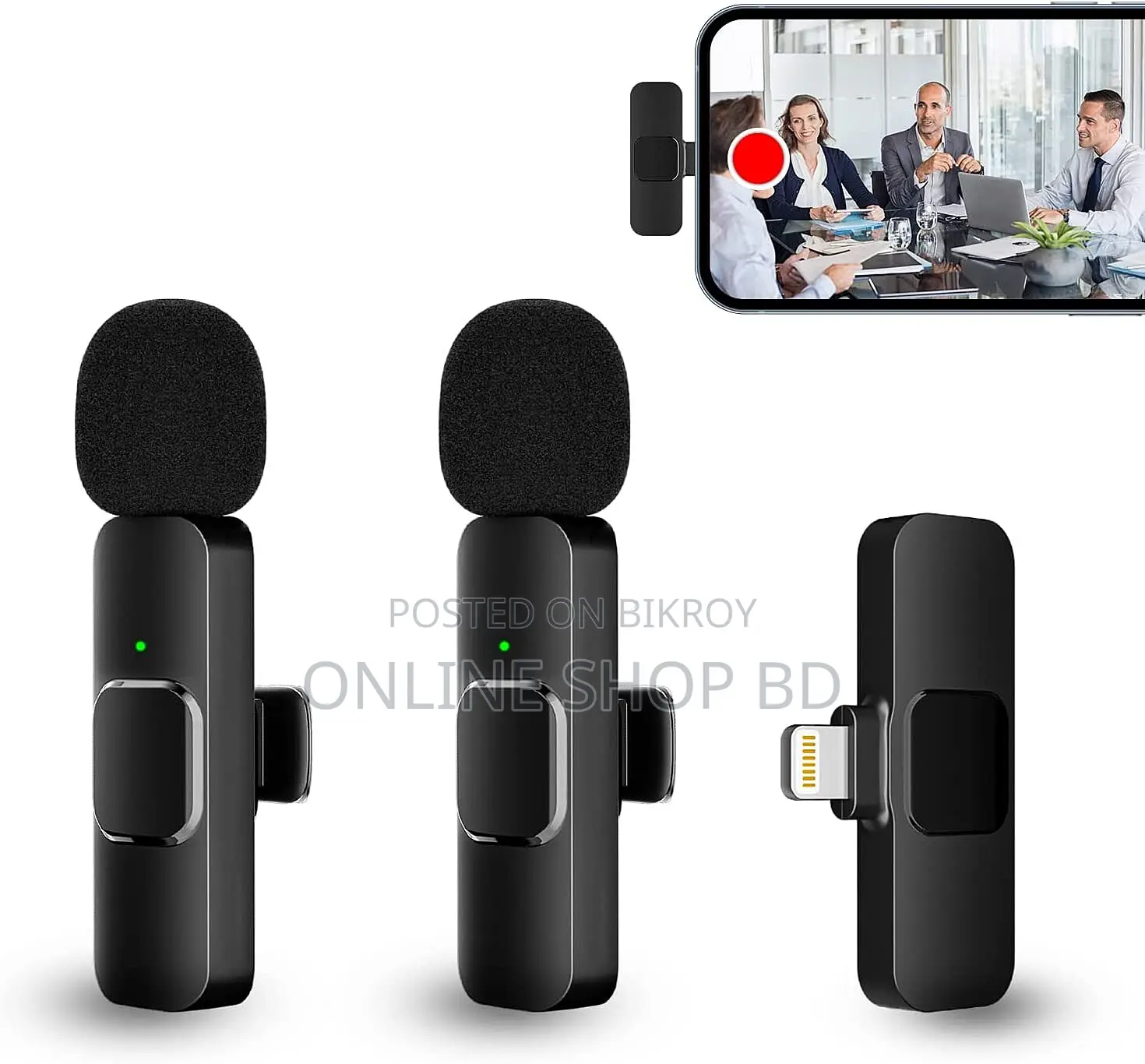 Wireless K9 Microphone Portable AudioVideo Recording Mic Mobile C Type