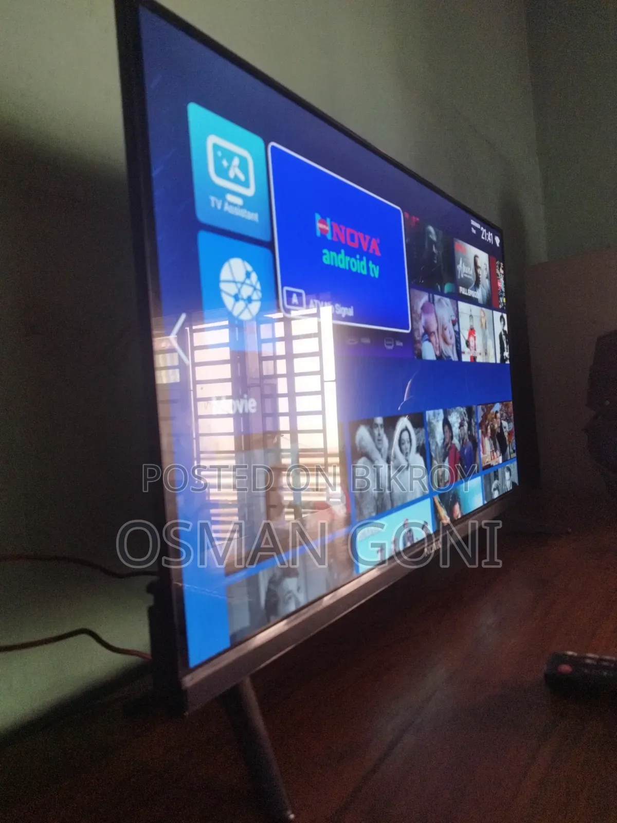 Nova NV 3238 HVR Frameless Android TV - 32 Inch - Black