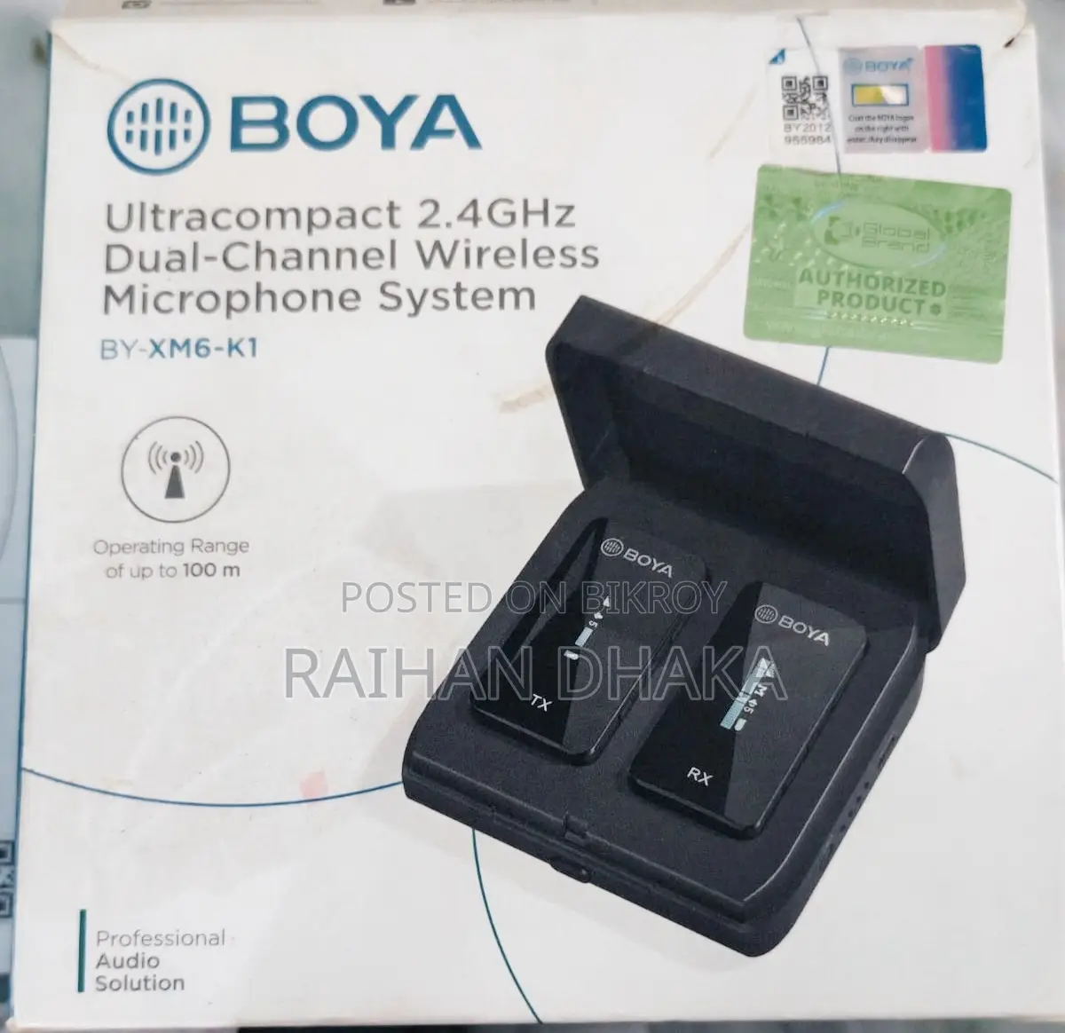 BOYA BY-XM6-K1 Ultracompact Wireless Microphone System - Urgent Sale
