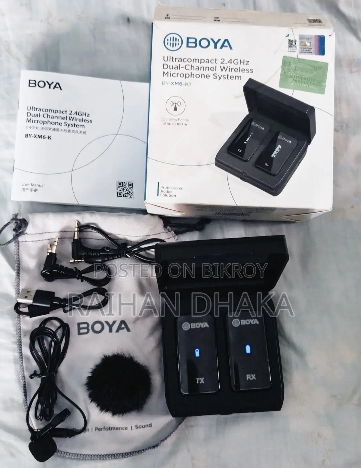 BOYA BY-XM6-K1 Ultracompact Wireless Microphone System - Urgent Sale