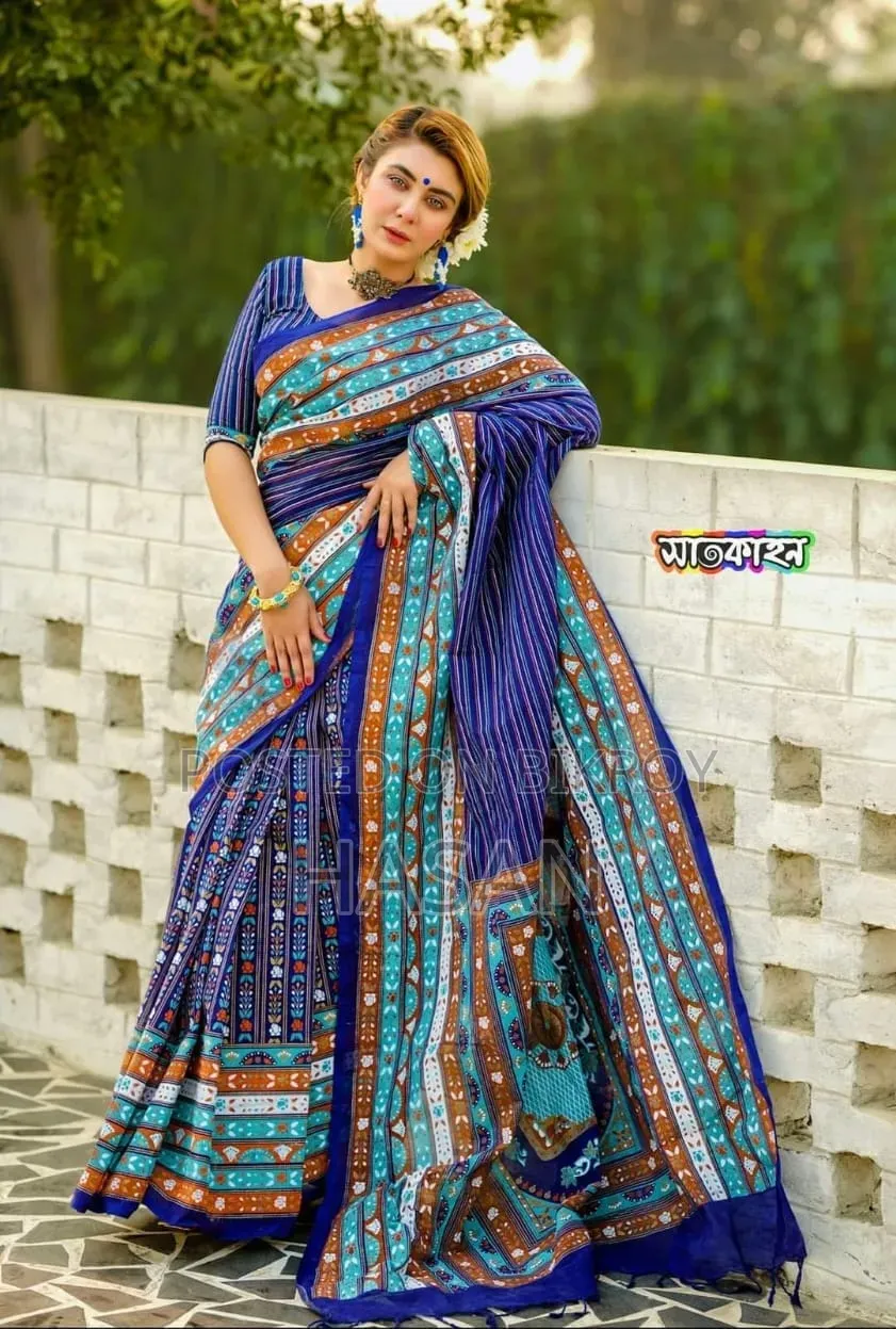 হাফ সিল্ক শাড়ি