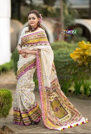 হাফ সিল্ক শাড়ি