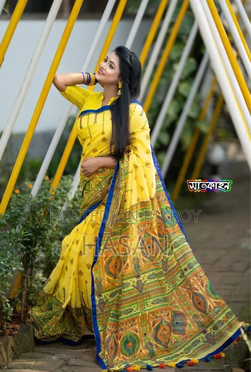 হাফ সিল্ক শাড়ি