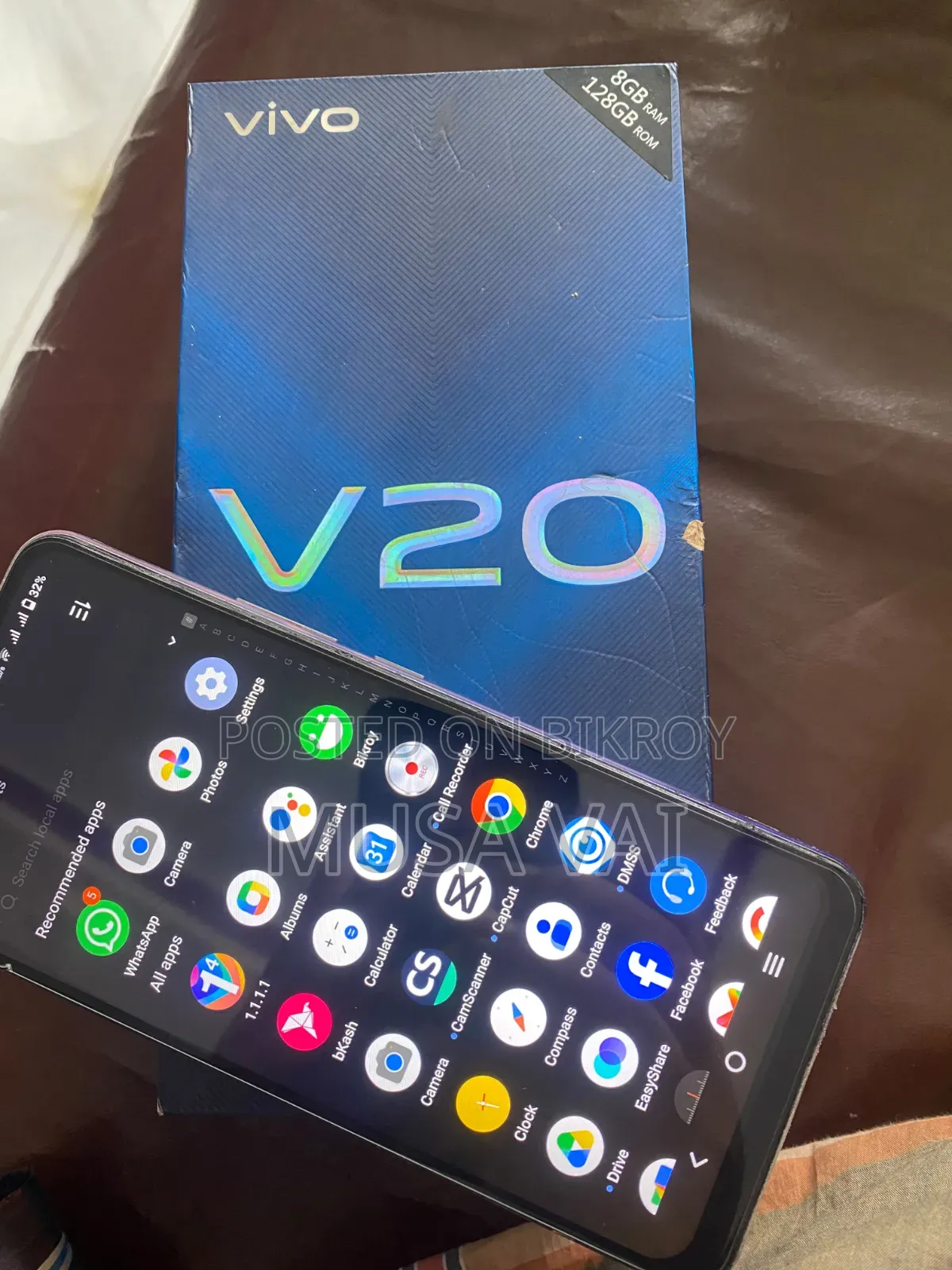 Vivo V20 128 GB Graphite