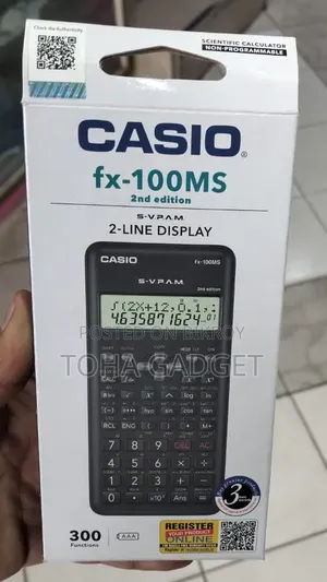 CASIO FX-100MS-2 ১২ ডিজিট (১০ এবং ২) ২য় এডিশন সায়েন্টিফিক ক্যালকুলেটর