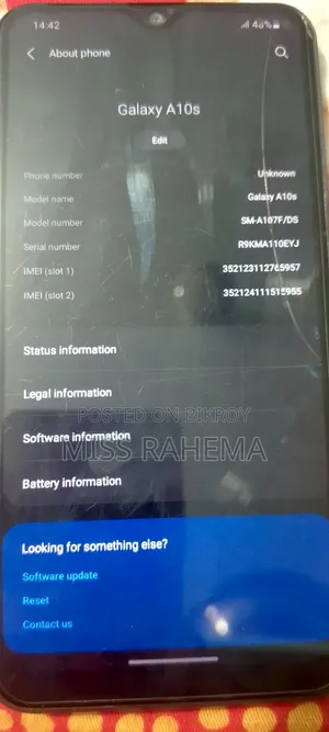 Samsung Galaxy A10s 32 GB Blue