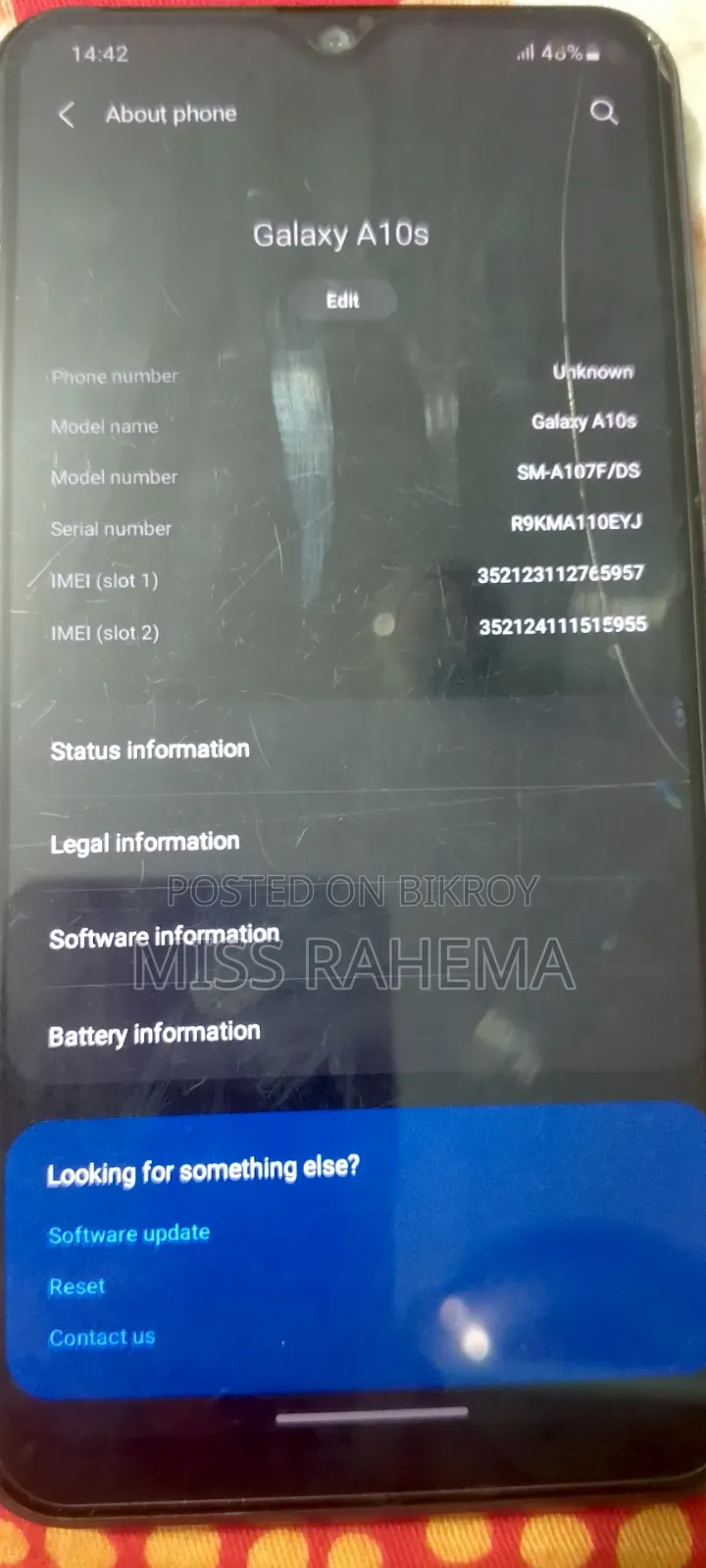 Samsung Galaxy A10s 32 GB Blue