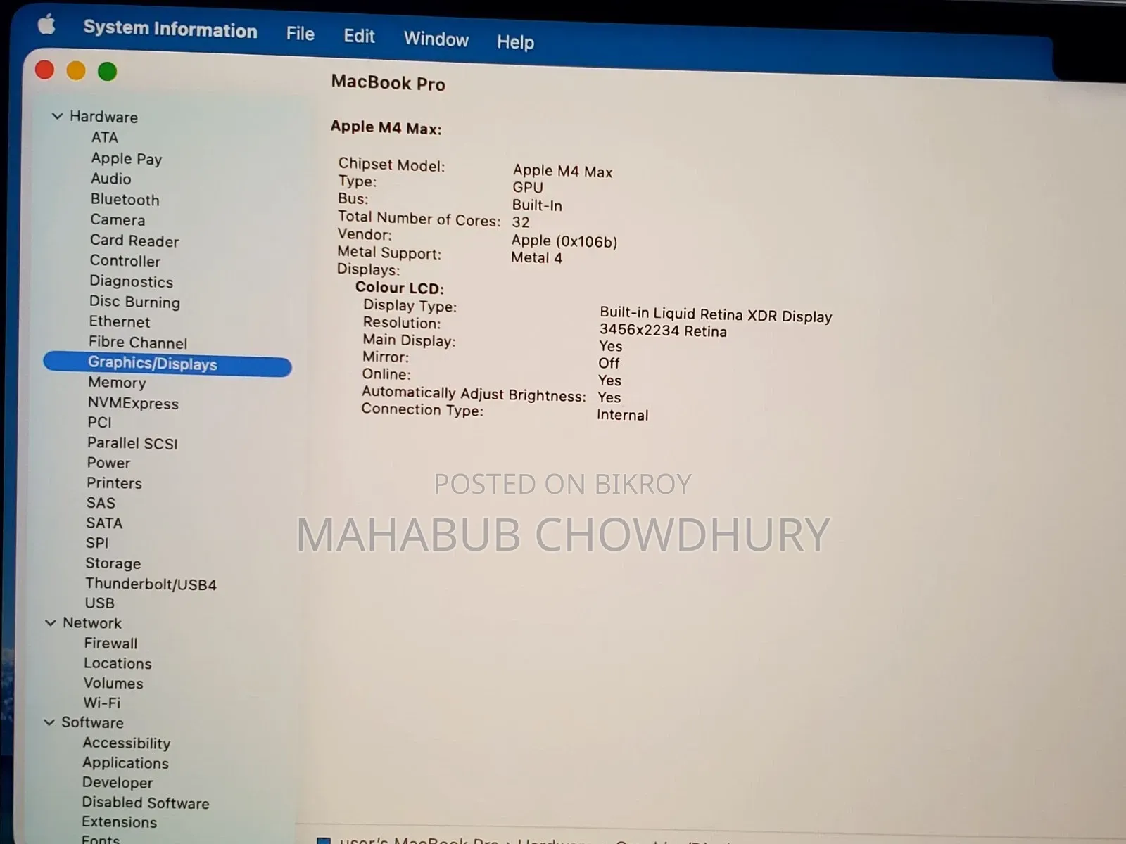 Laptop Apple MacBook 64GB SSD 4TB