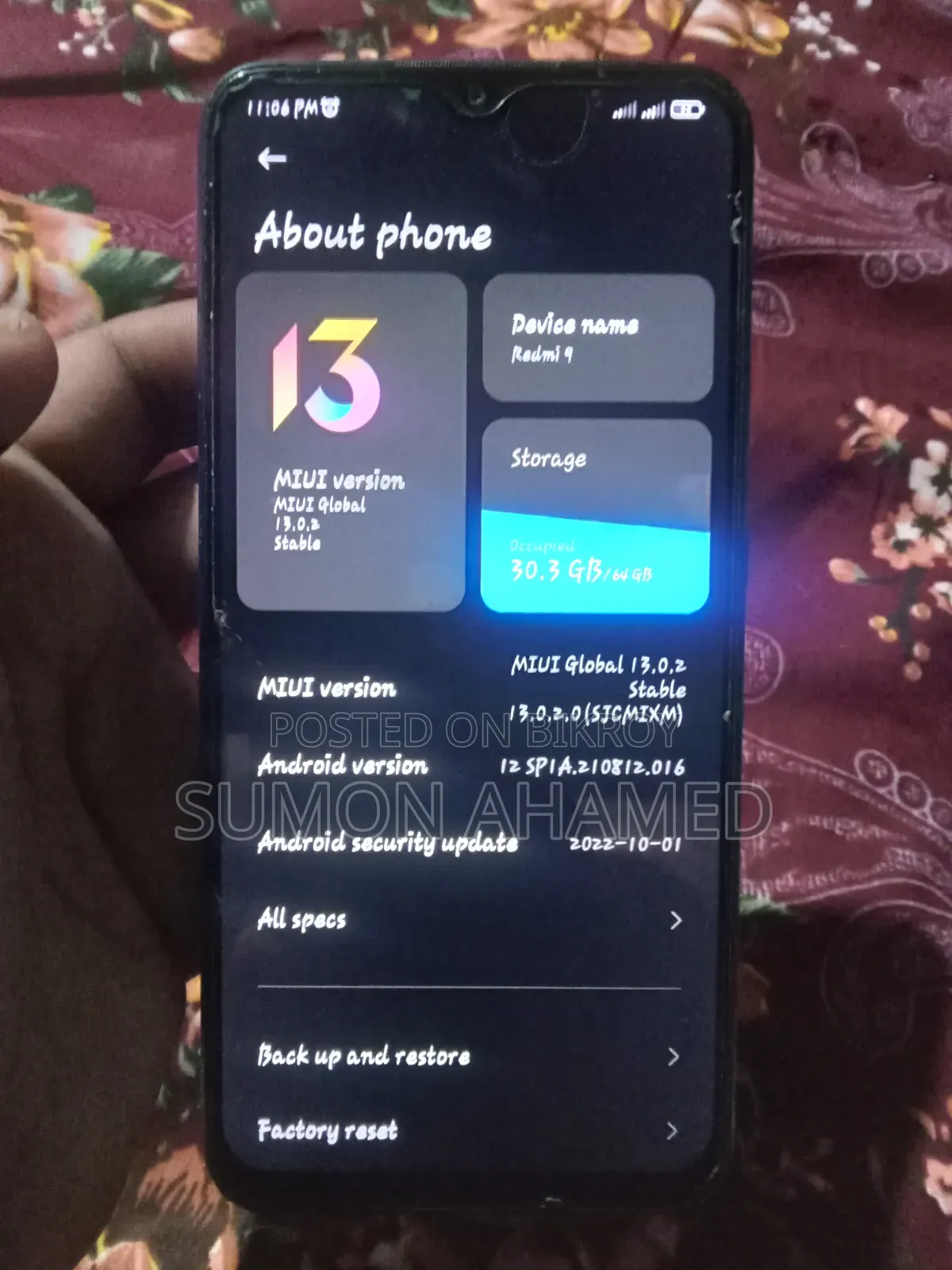 Xiaomi Redmi 9 Prime 64 GB Blue