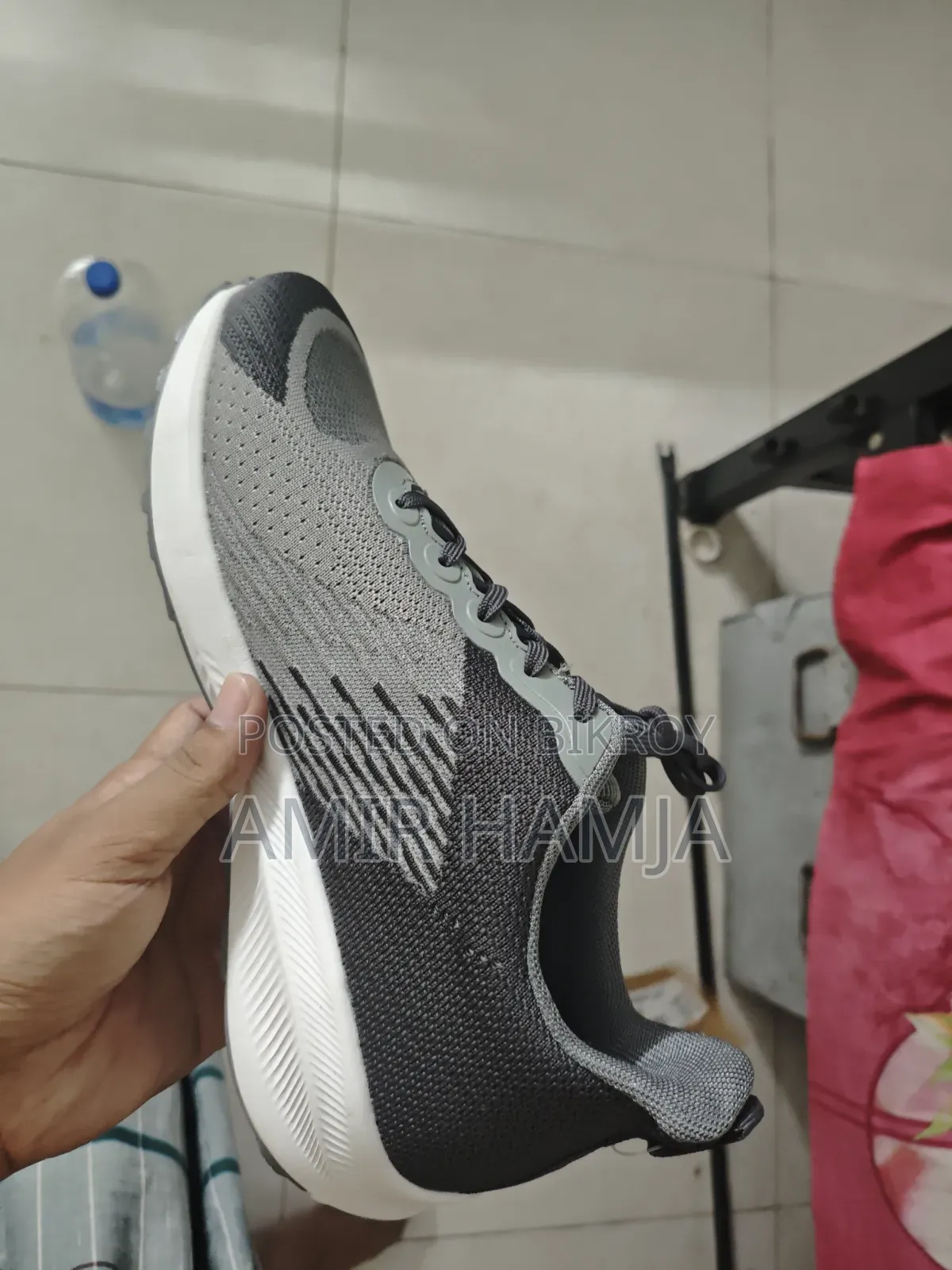 Apex Sprint Men's Lightweight Sports Shoes - Grey & Black