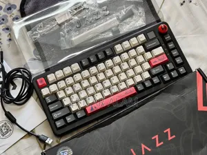 Ajazz AK820 Max Plus Black Shark Red Tri-Mode 75% Backlit RGB