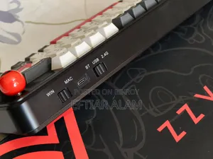 Ajazz AK820 Max Plus Black Shark Red Tri-Mode 75% Backlit RGB