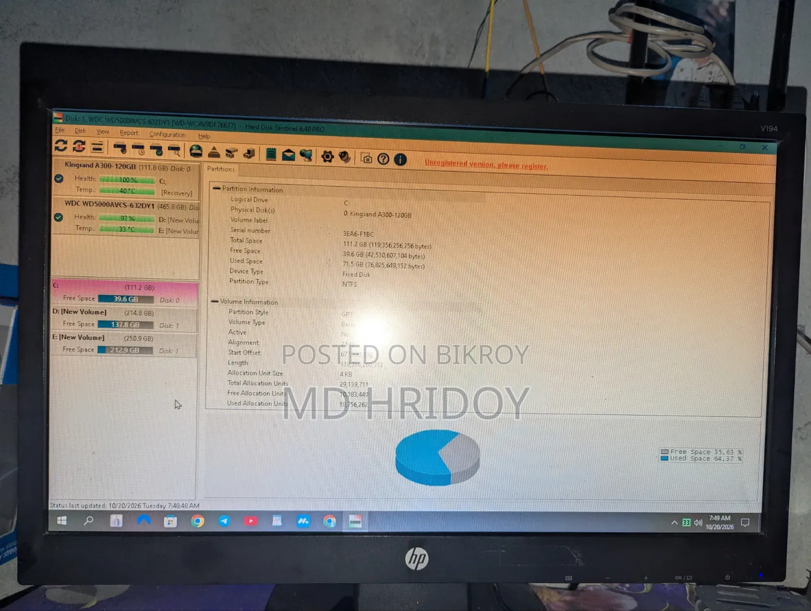 Desktop Computer 16GB Intel Core i5 HDD+SSD 500GB