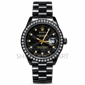 Premium Black Chain Diamond Watch - Free Delivery All Over BD