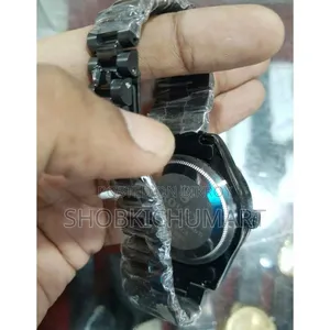 Premium Black Chain Diamond Watch - Free Delivery All Over BD