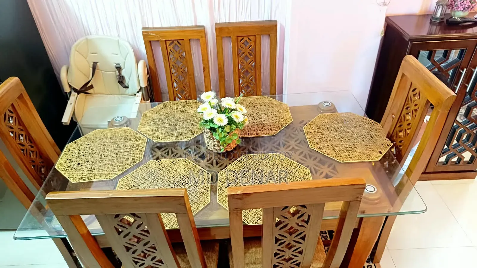 Chittagong Teak Wood Dining Table