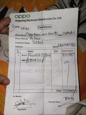 New Oppo Reno15 F 5G 256 GB