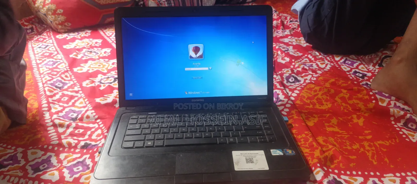 Laptop Compaq Presario CQ57 8GB Intel Core i3 HDD+SSD 256GB
