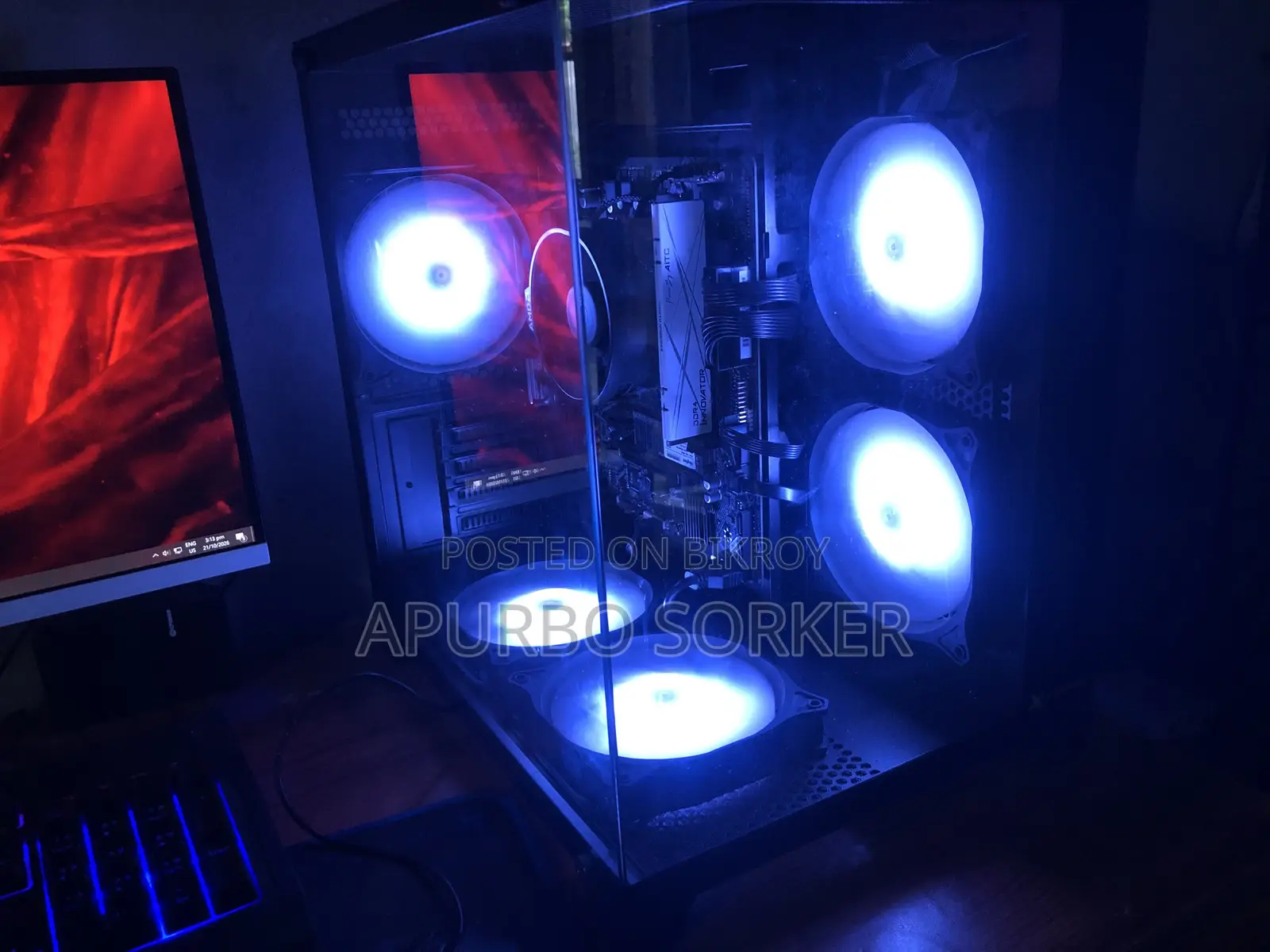 Desktop Computer 8GB AMD Ryzen 5 HDD+SSD 750GB