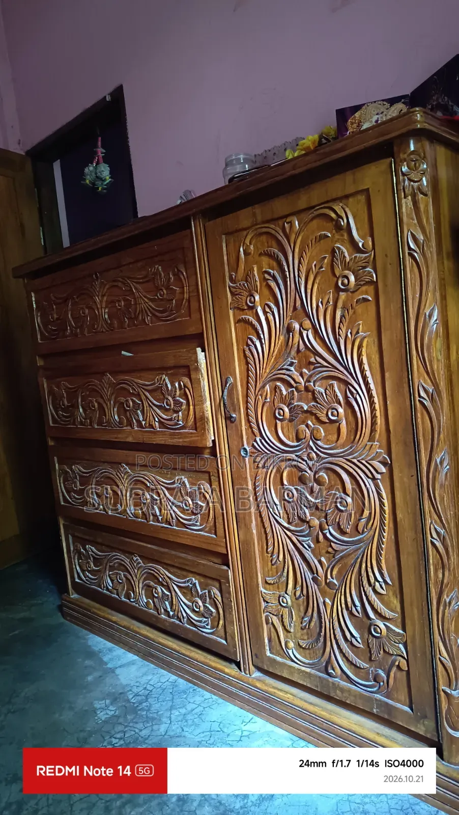 সেগুন কাঠের ওয়ারড্রব