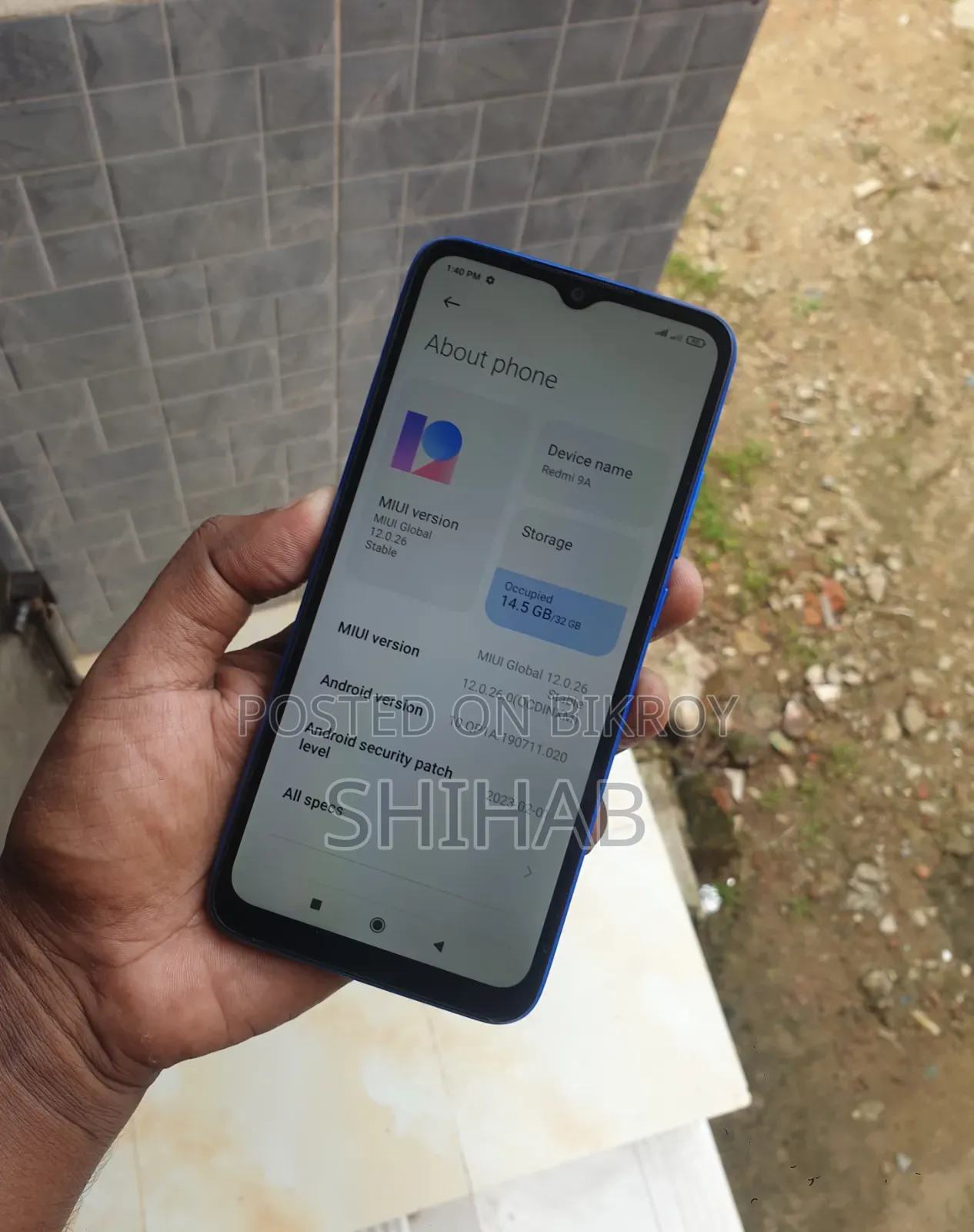 নতুন শাওমি রেডমি ৯এ ৩২ জিবি নীল