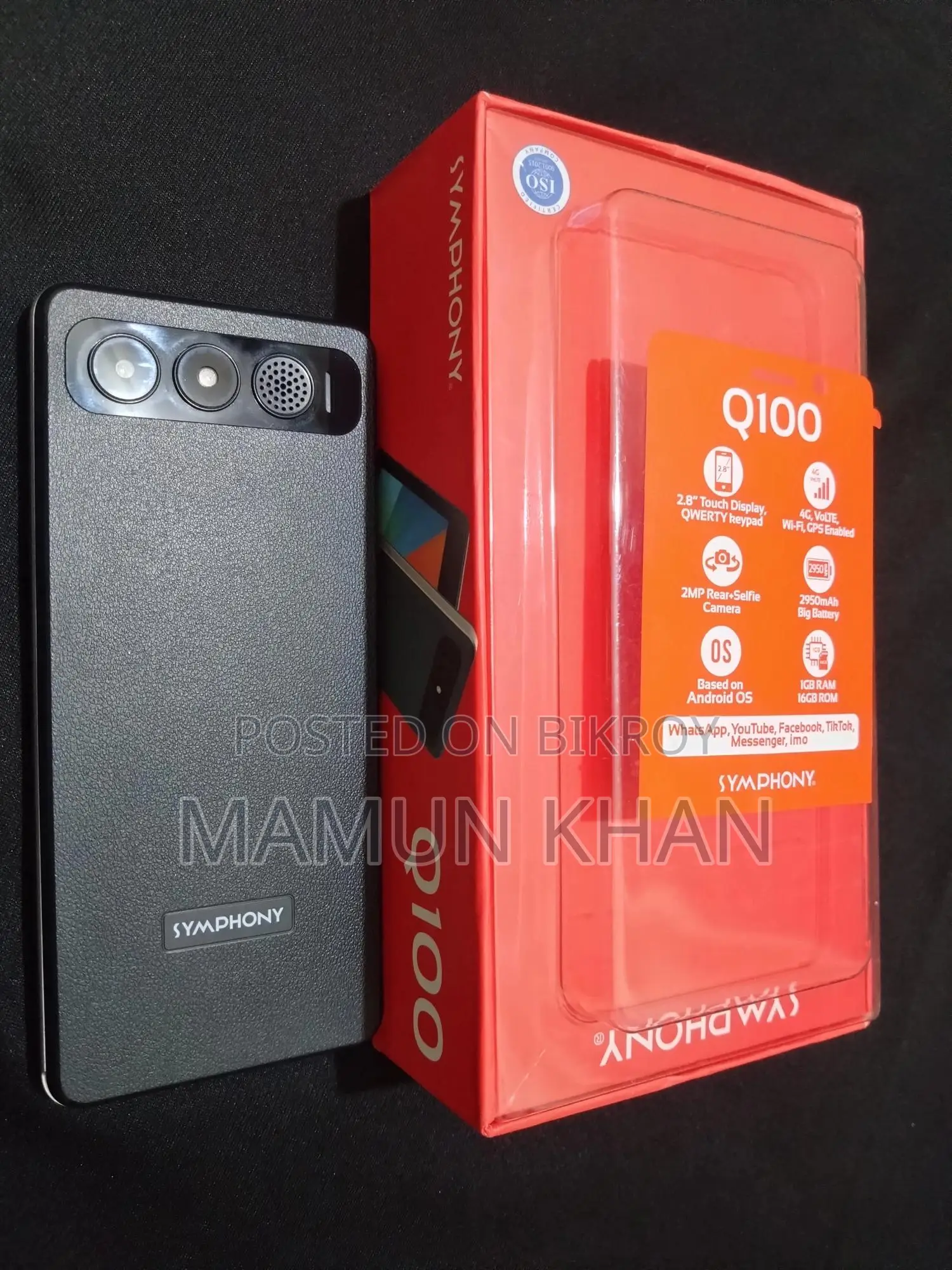 নতুন সিমফনি আর১০০ ১৬ জিবি ব্ল্যাক
