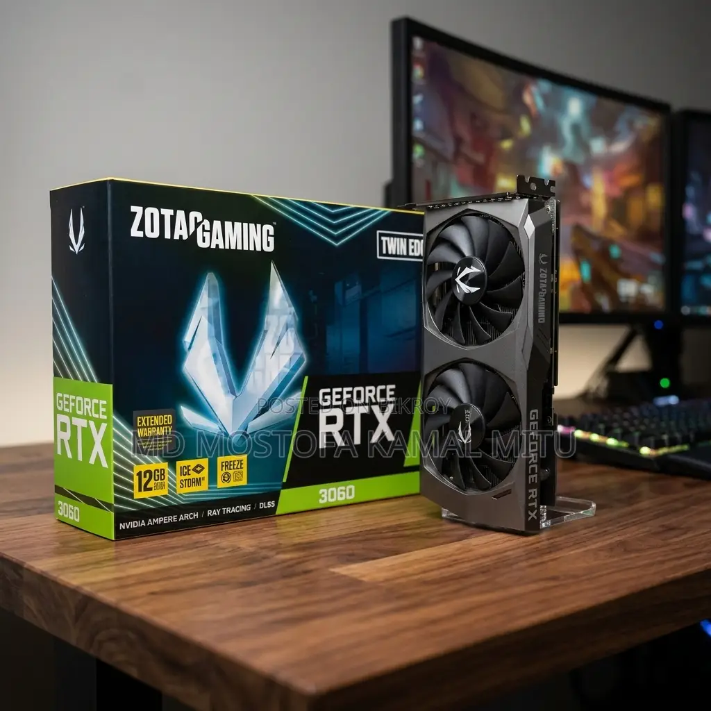 ZOTAC GAMING GeForce RTX 3060 Twin Edge 12GB GDDR6 গ্রাফিক্স কার্ড