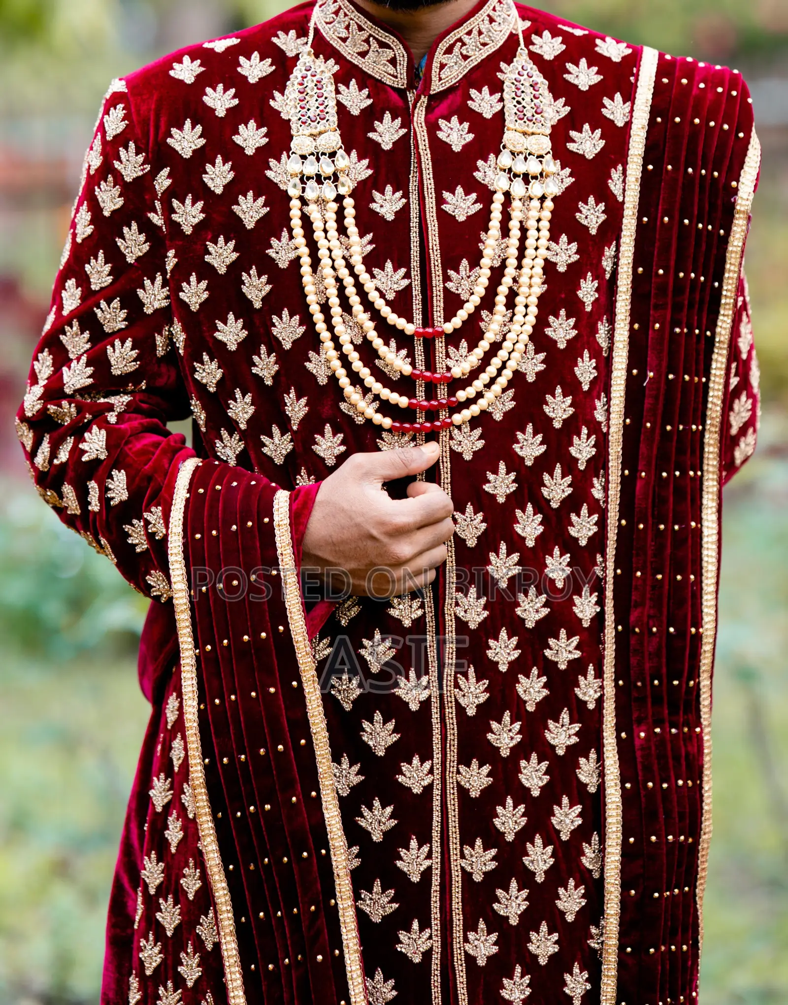 শেরওয়ানি সেট (মাত্র ১ বার ব্যবহৃত)
