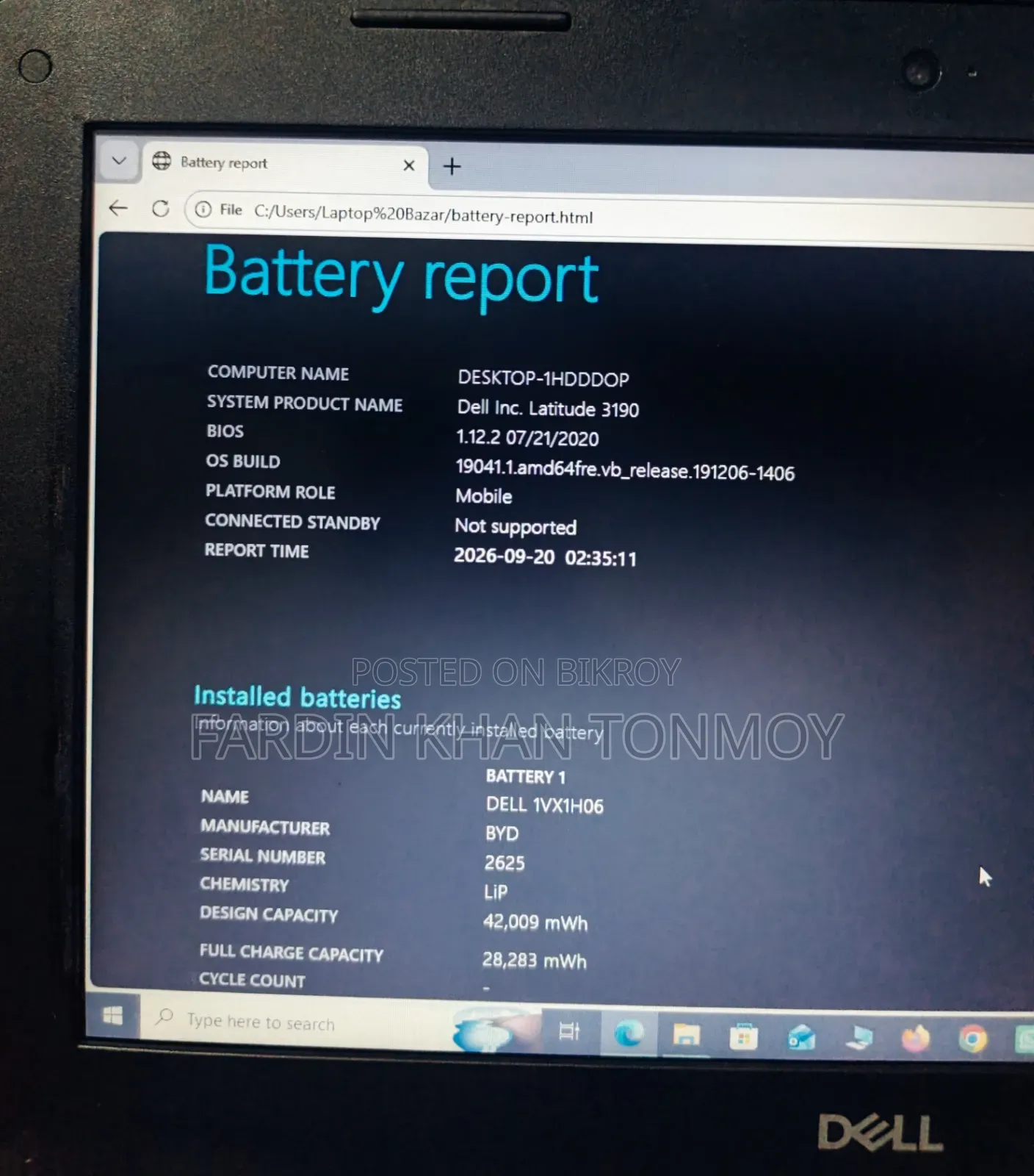 Laptop Dell Latitude 11 3190 8GB Intel Pentium SSD 128GB