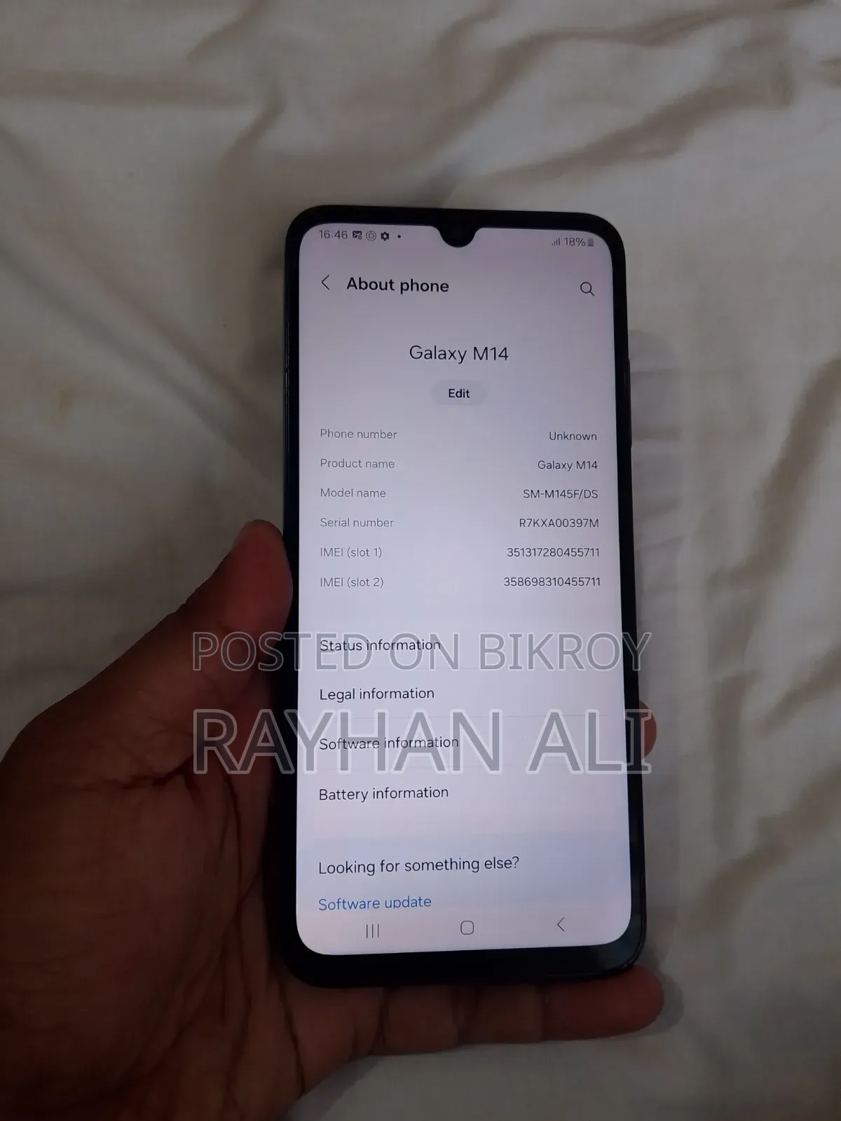 Samsung Galaxy M14 128 GB Black