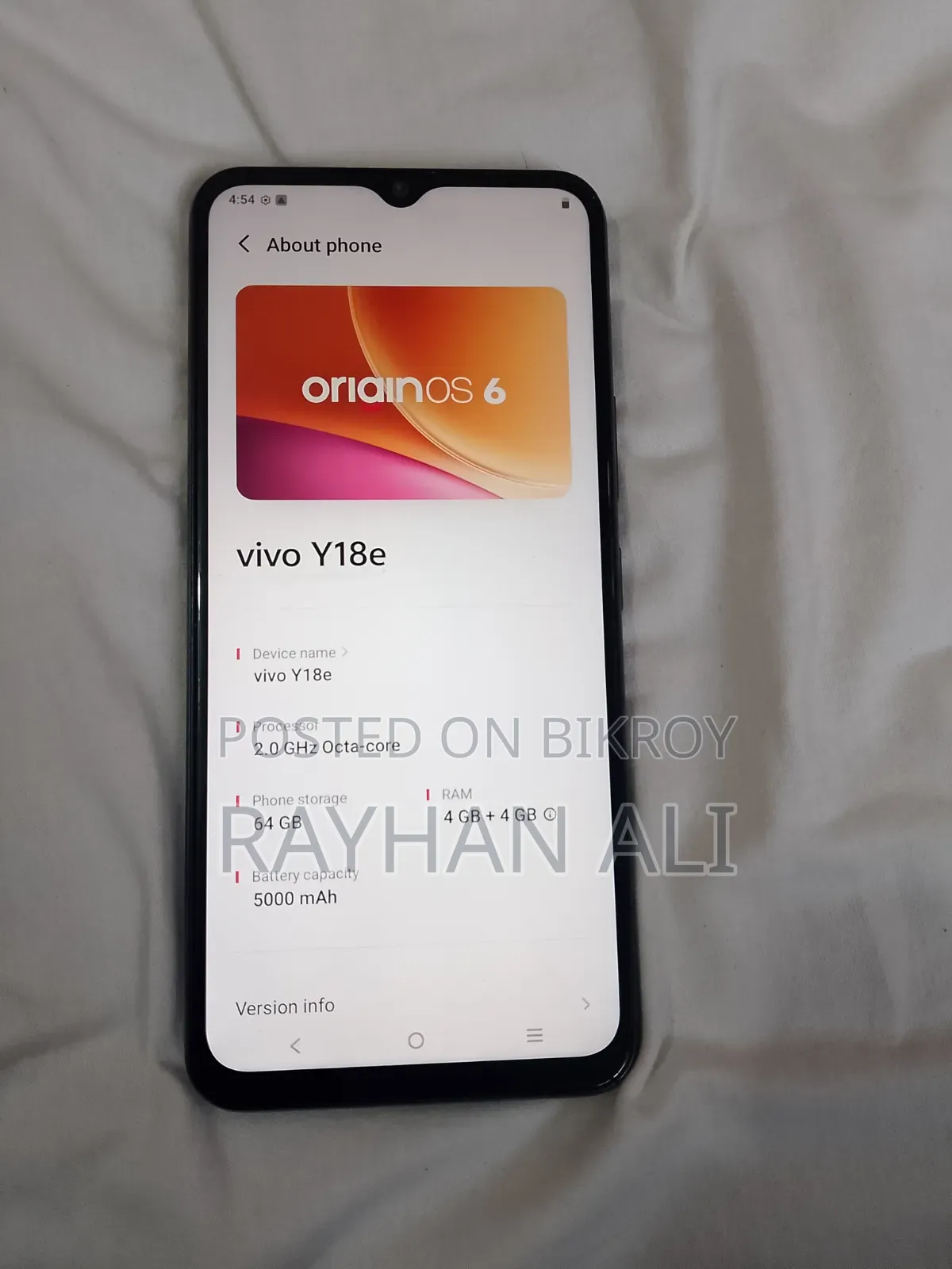 Vivo Y18e 64 GB Black