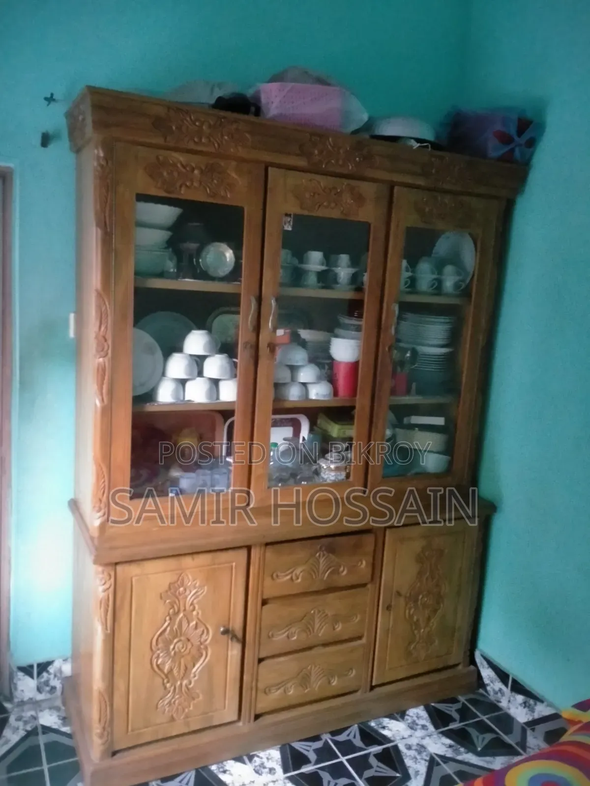Teak Wood Showcase.