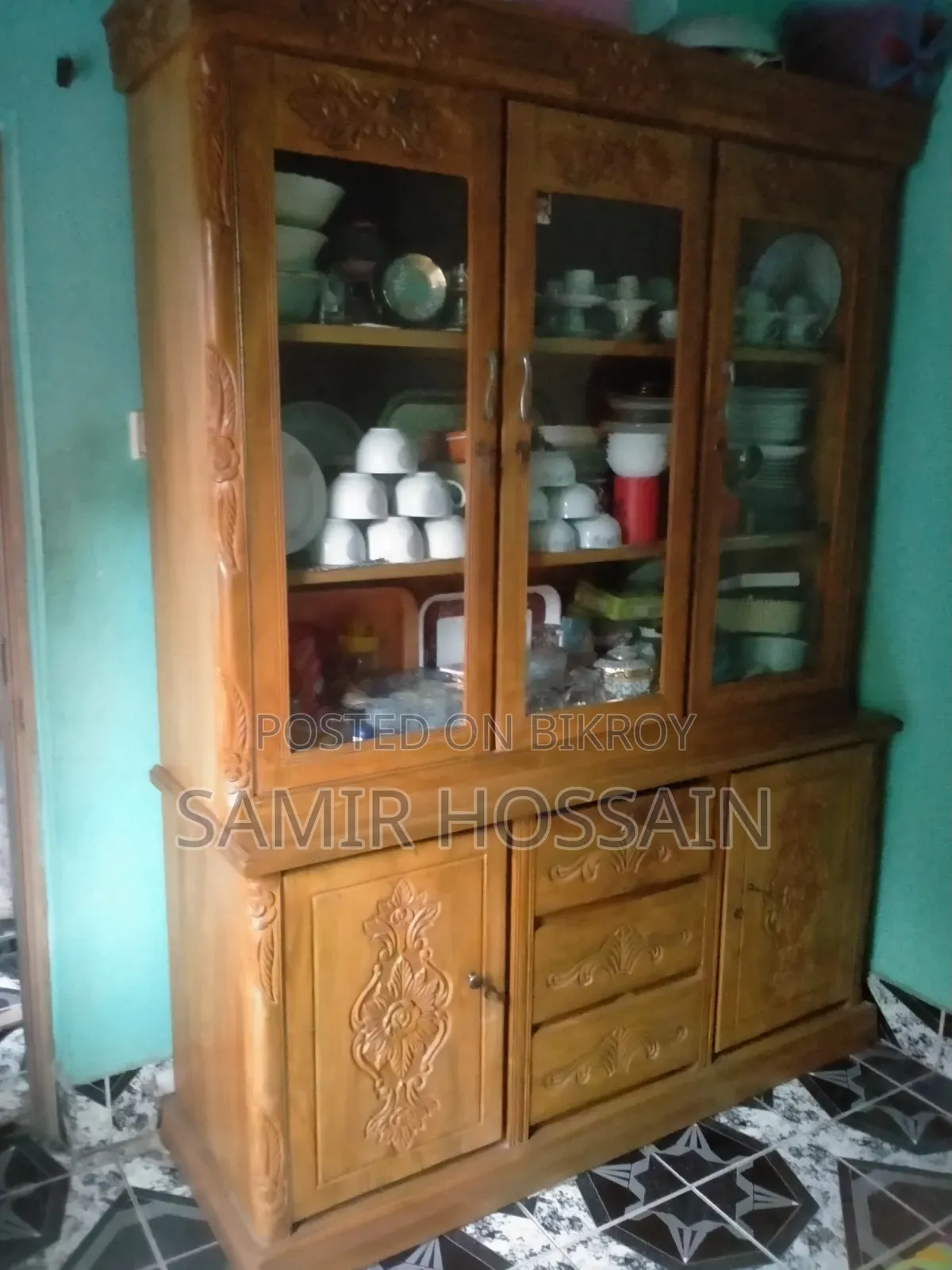 Teak Wood Showcase.