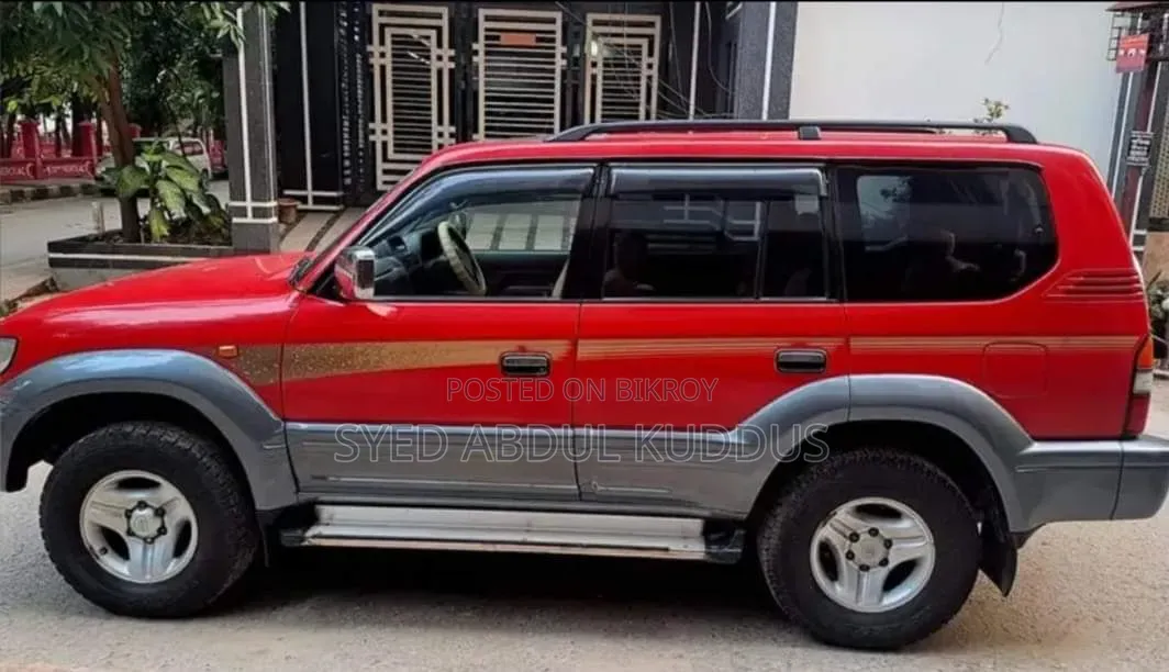 টয়োটা ল্যান্ড ক্রুজার প্রাডো ১৯৯৮ লাল