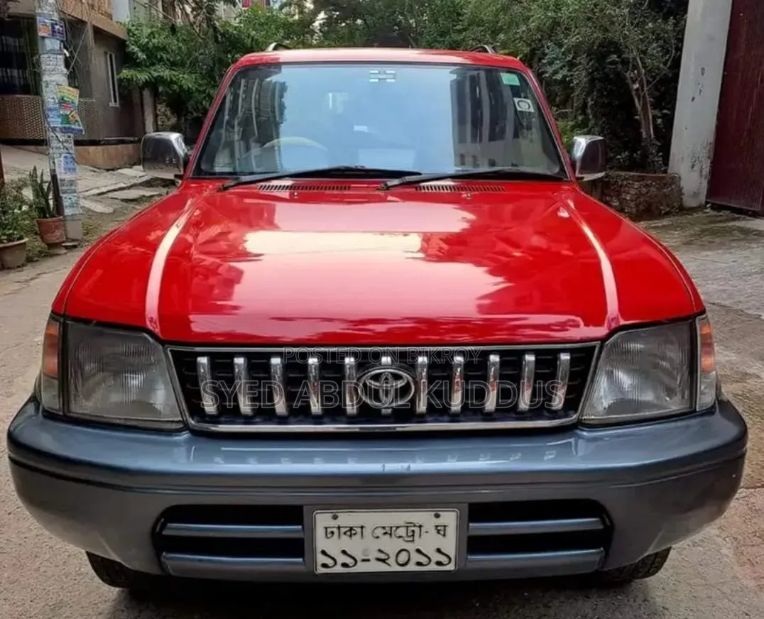 টয়োটা ল্যান্ড ক্রুজার প্রাডো ১৯৯৮ লাল
