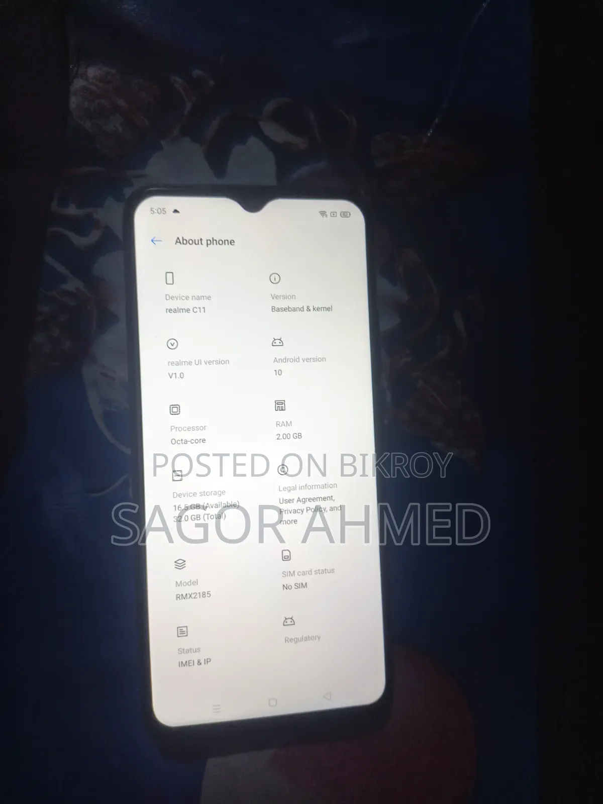 রিয়েলমি সি১১ ৩২ জিবি ব্ল্যাক