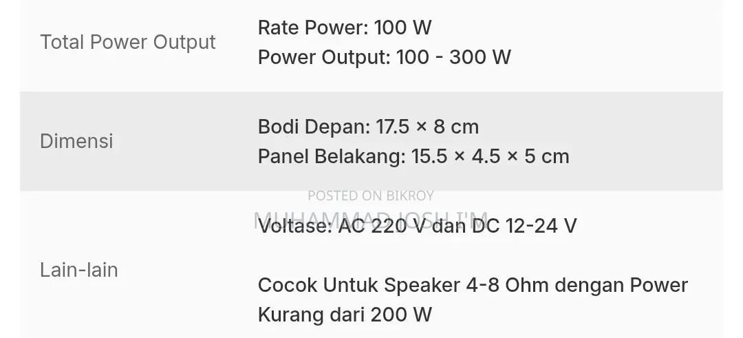 D50 Amplifier 100 -300w Power