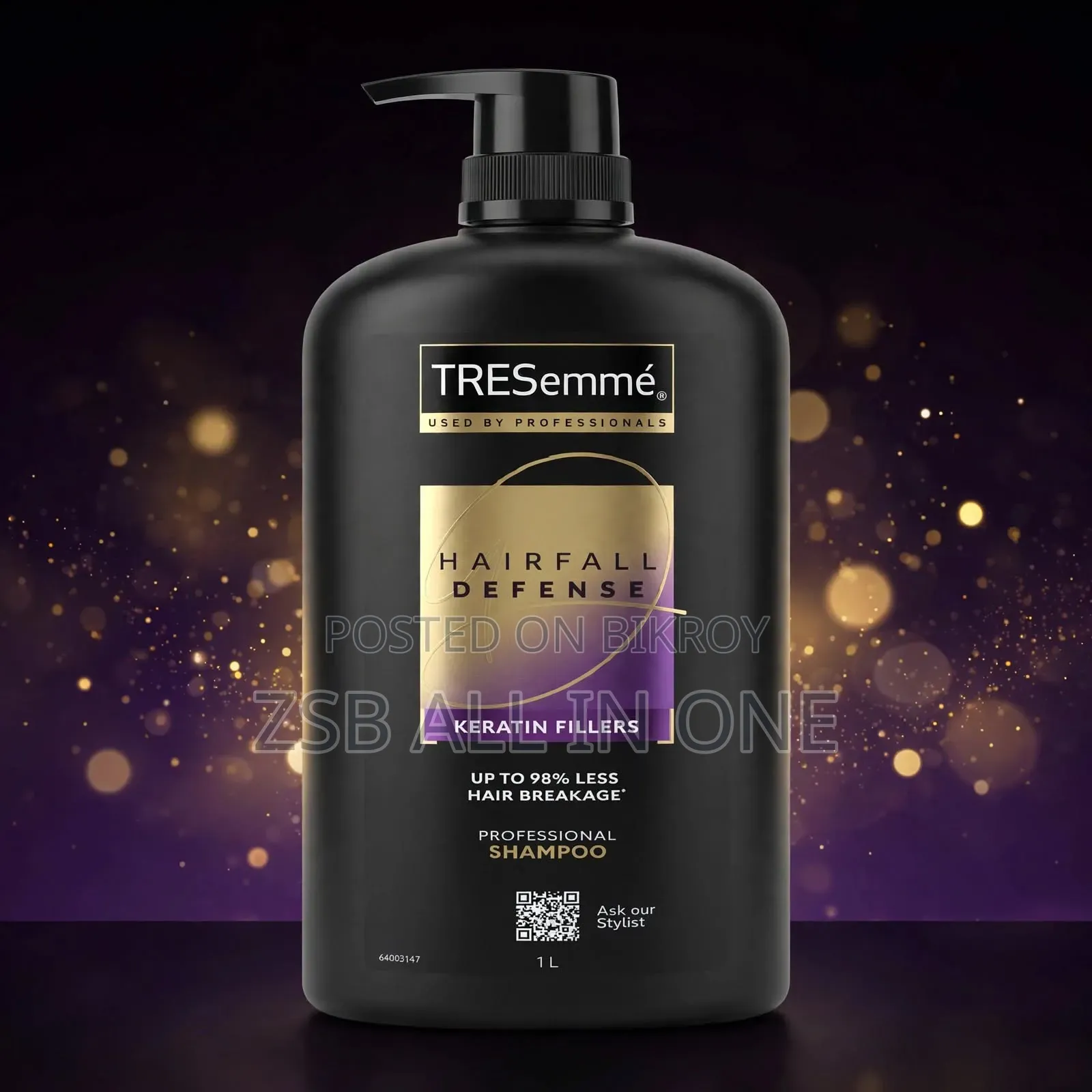 TRESemmé Hairfall Defense Professional Shampoo Keratin Fillers - 1L