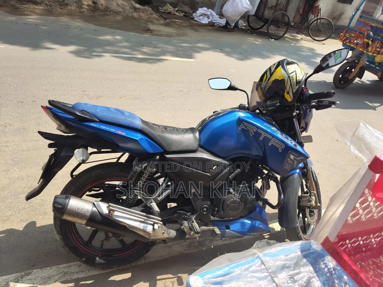 TVS Apache 180 RTR 2016 Blue