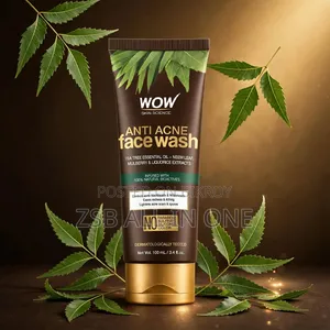 WOW Skin Science Anti-Acne Face Wash With Tea Tree & Neem, 100 Ml