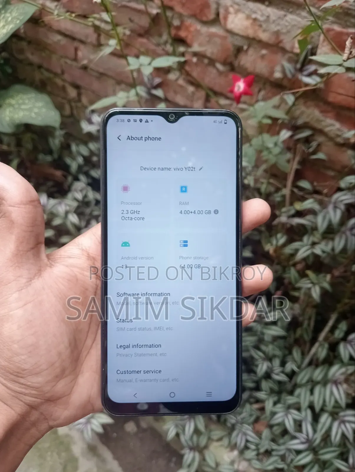 Vivo Y02t 64 GB Black